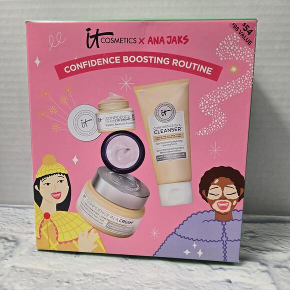 Unopened New it Cosmetics X Ana Jaks Confidence Boosting Routine 4 piece kit - Picture 1 of 6